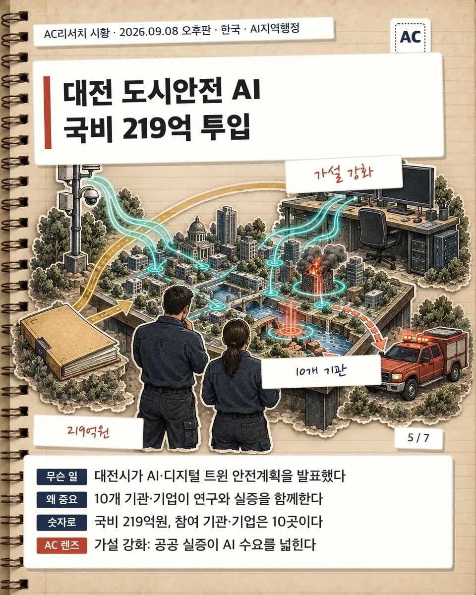 대전 도시안전 AI 국비 219억 투입