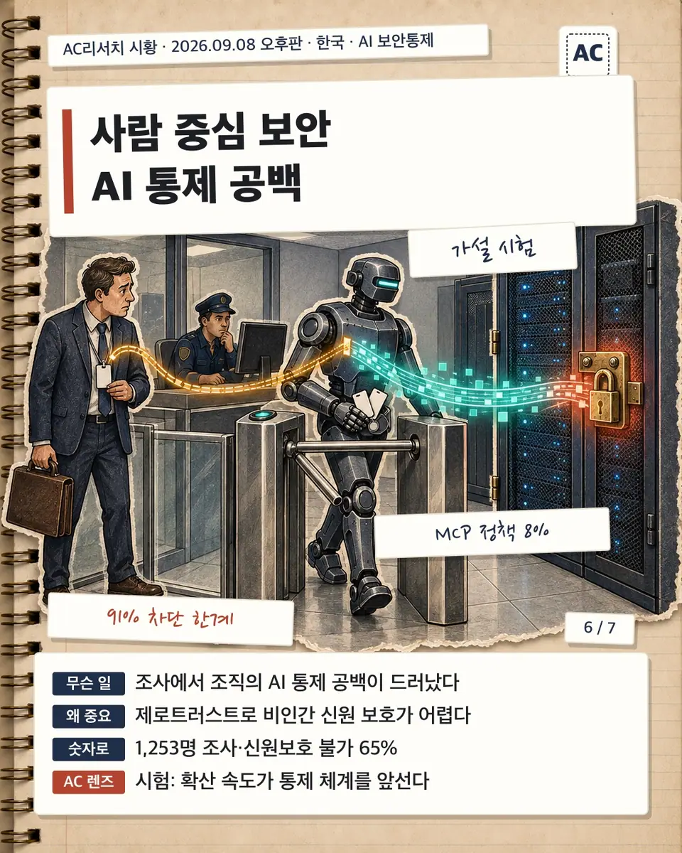 사람 중심 보안 AI 통제 공백