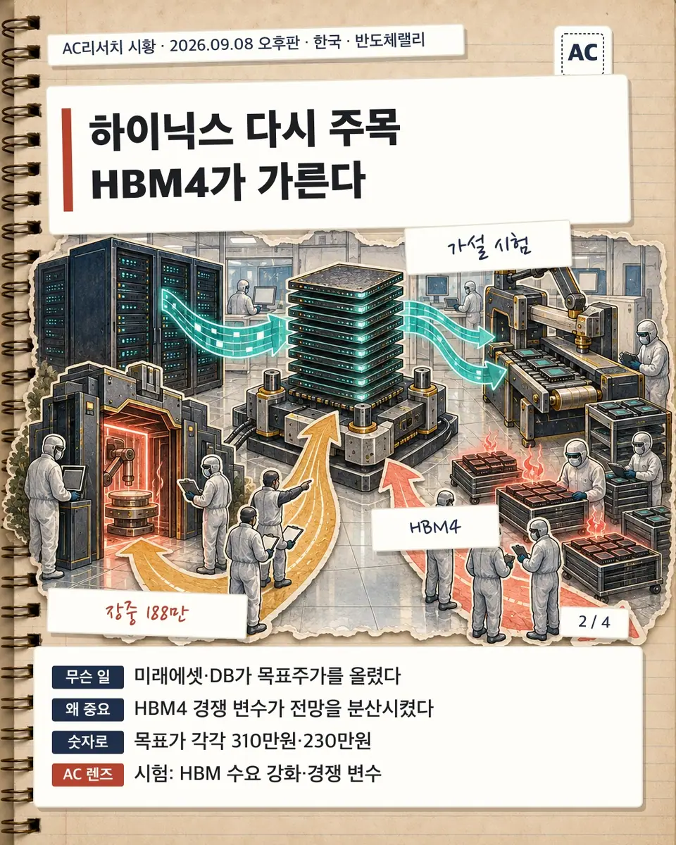 하이닉스 다시 주목 HBM4가 가른다