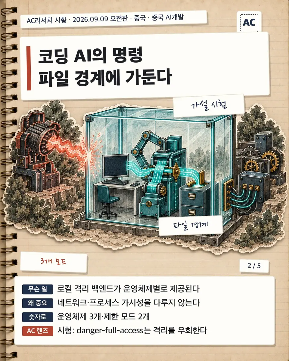 코딩 AI의 명령 파일 경계에 가둔다