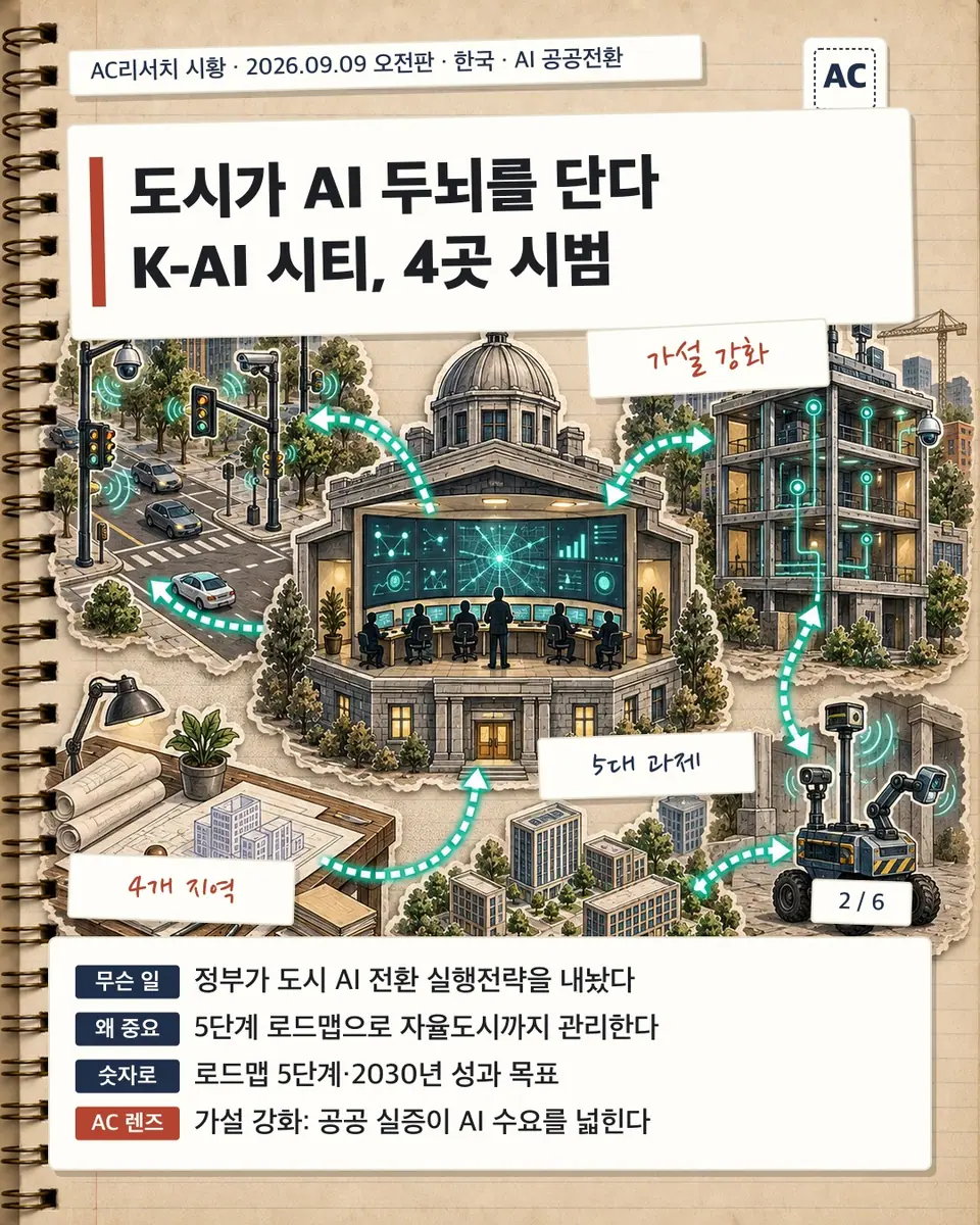 도시가 AI 두뇌를 단다 K-AI 시티, 4곳 시범