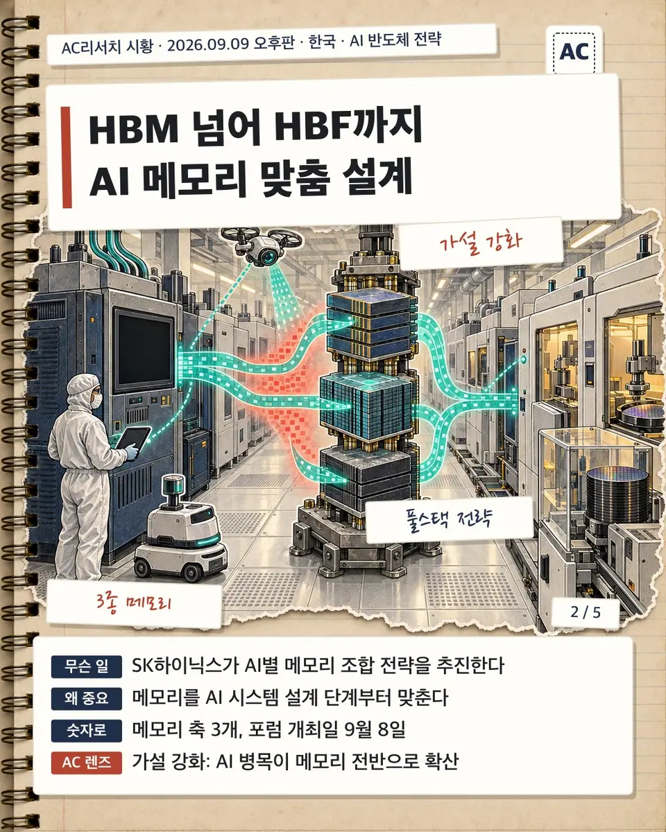 HBM 넘어 HBF까지 AI 메모리 맞춤 설계