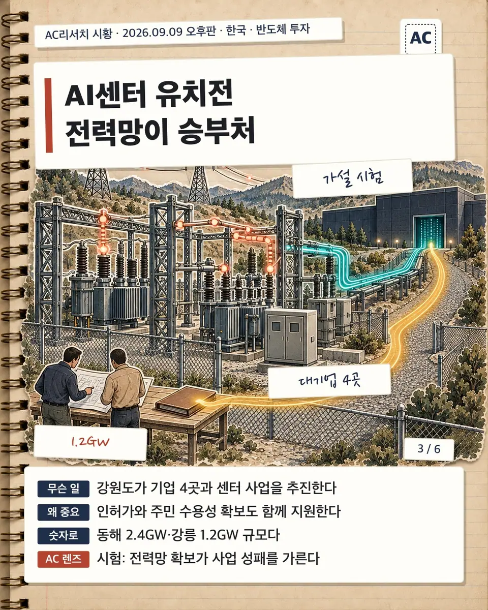 AI센터 유치전 전력망이 승부처