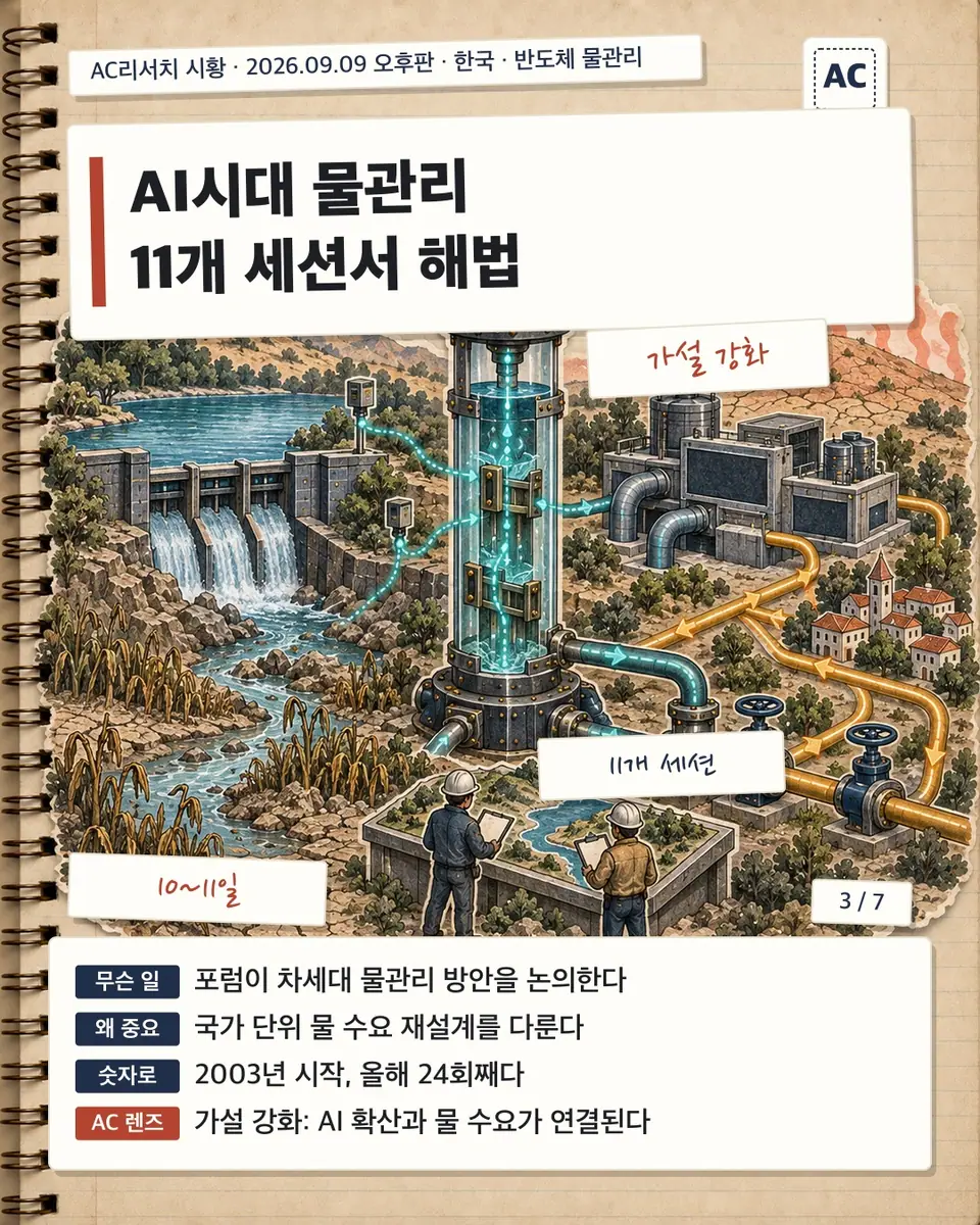 AI시대 물관리 11개 세션서 해법