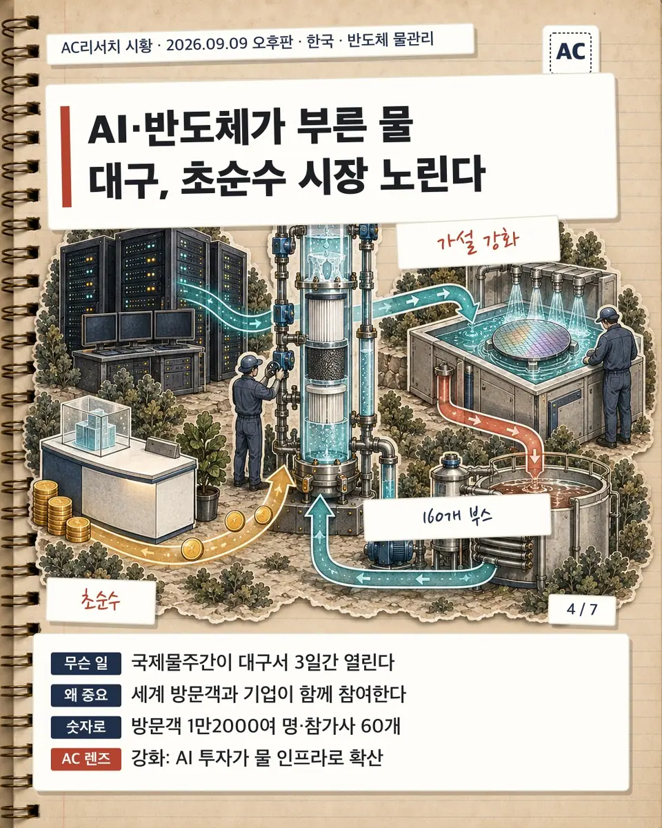 AI·반도체가 부른 물 대구, 초순수 시장 노린다