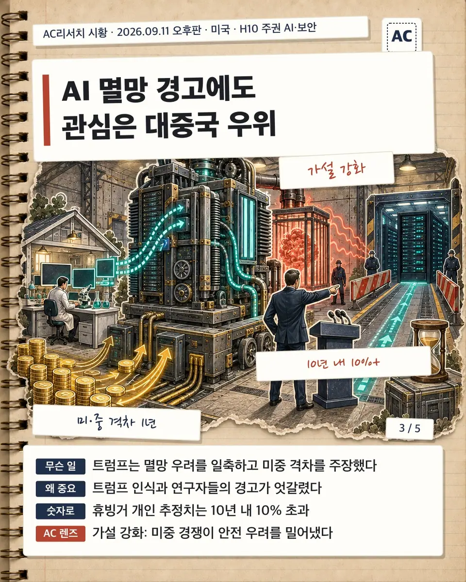 AI 멸망 경고에도 관심은 대중국 우위