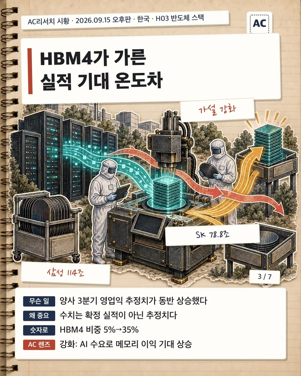HBM4가 가른 실적 기대 온도차