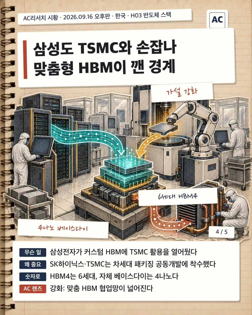 삼성도 TSMC와 손잡나 맞춤형 HBM이 깬 경계