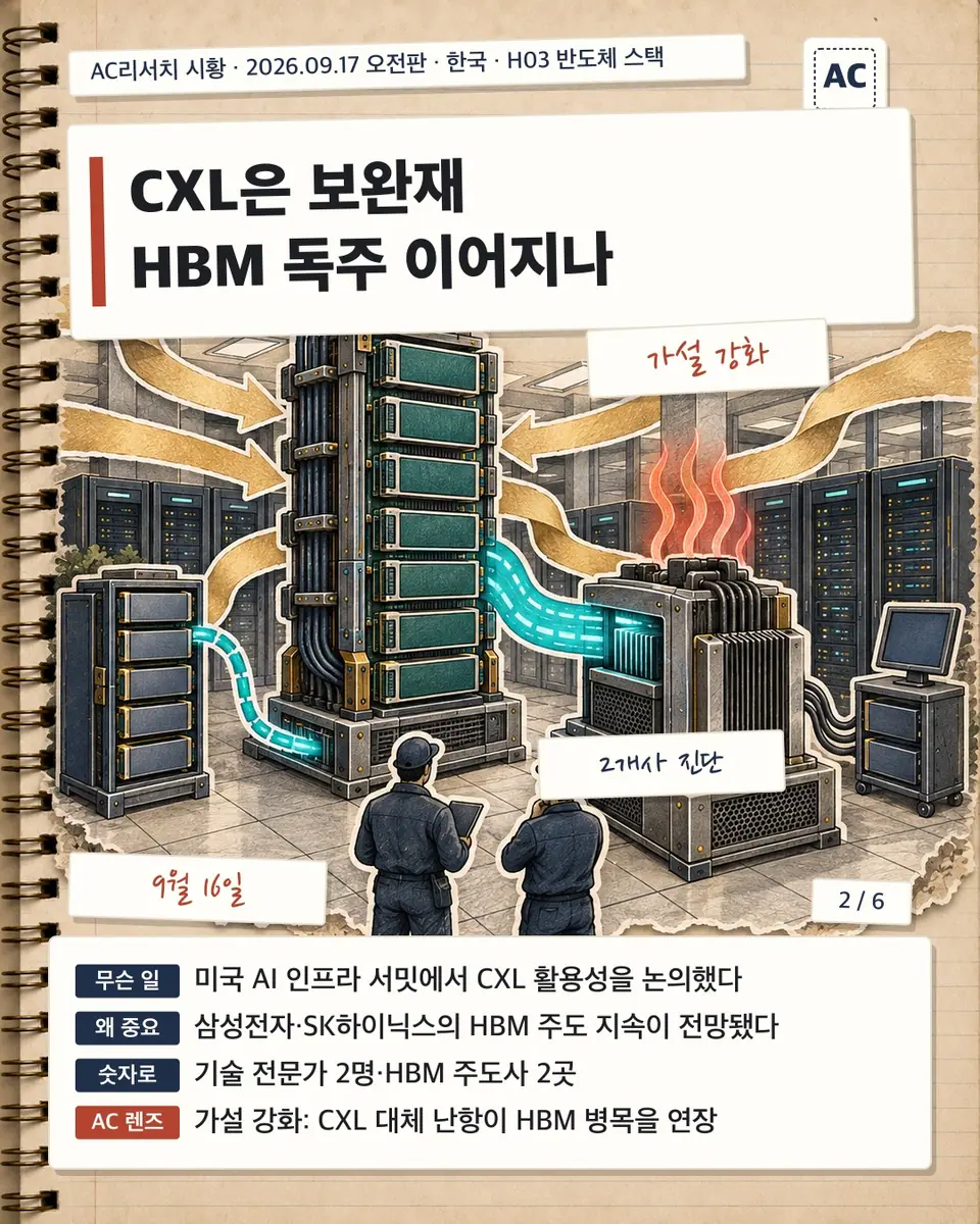 CXL은 보완재 HBM 독주 이어지나