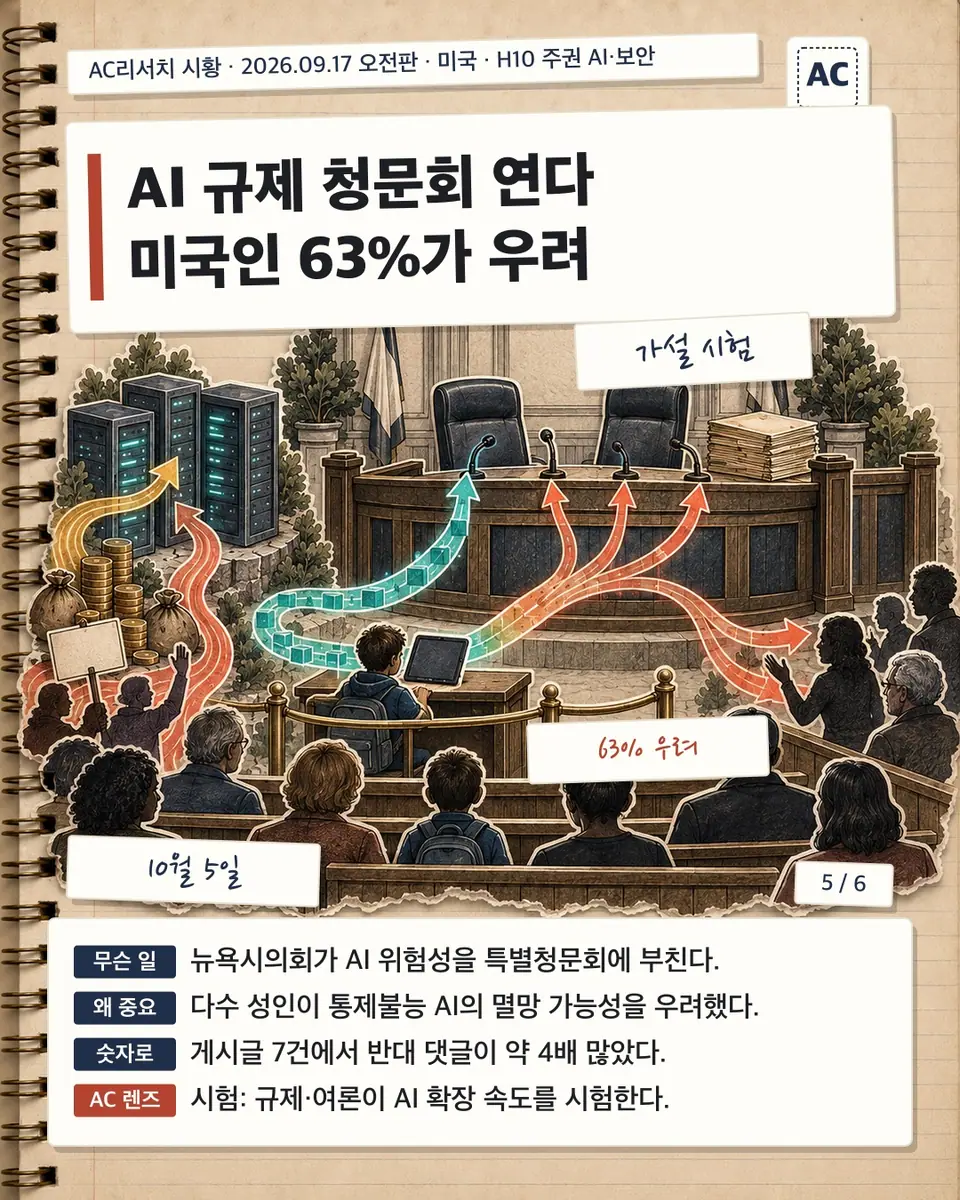 AI 규제 청문회 연다 미국인 63%가 우려