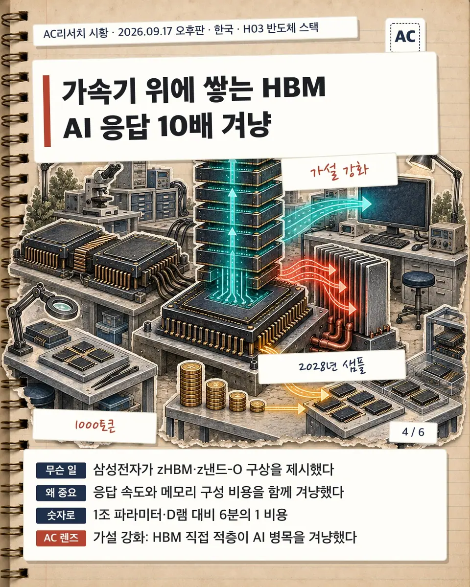 가속기 위에 쌓는 HBM AI 응답 10배 겨냥