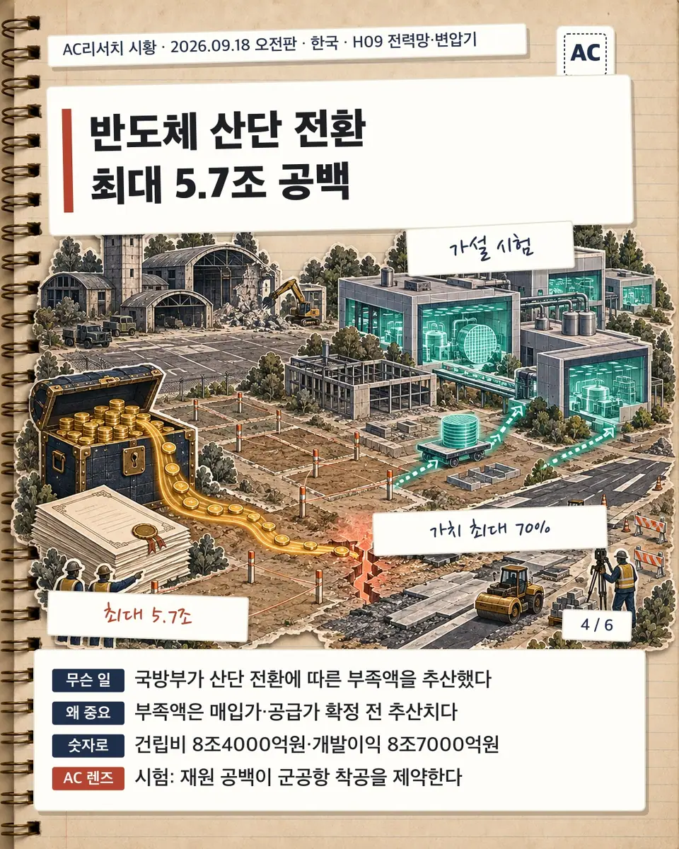반도체 산단 전환 최대 5.7조 공백