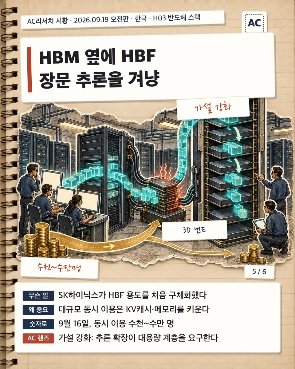 HBM 옆에 HBF 장문 추론을 겨냥