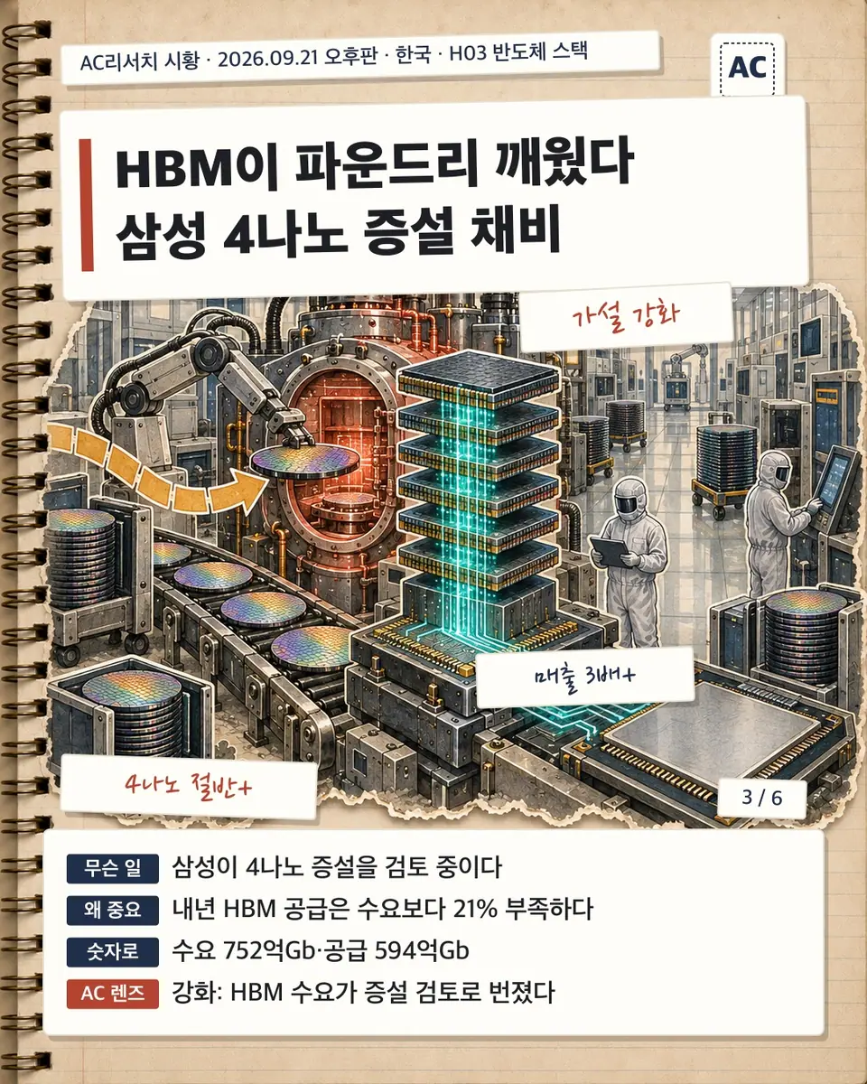 HBM이 파운드리 깨웠다 삼성 4나노 증설 채비
