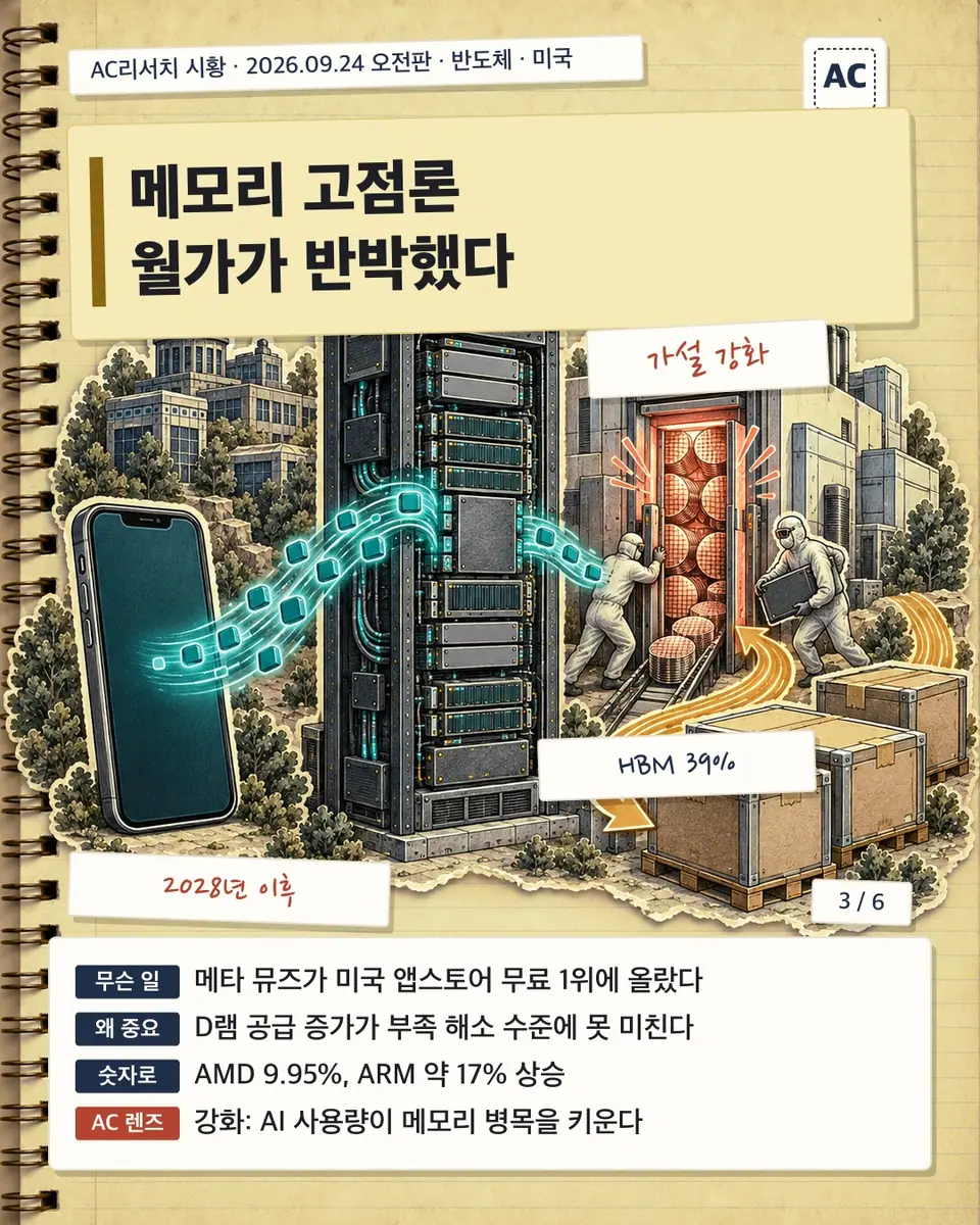 메모리 고점론 월가가 반박했다