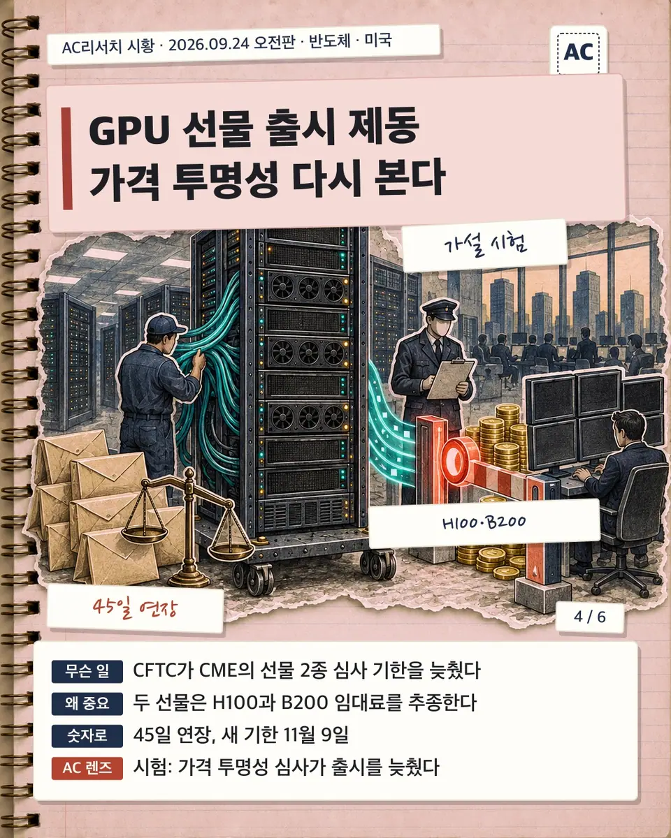 GPU 선물 출시 제동 가격 투명성 다시 본다