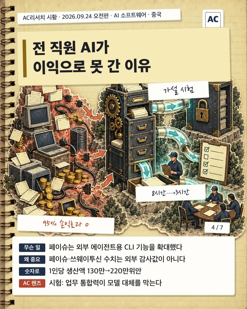전 직원 AI가 이익으로 못 간 이유