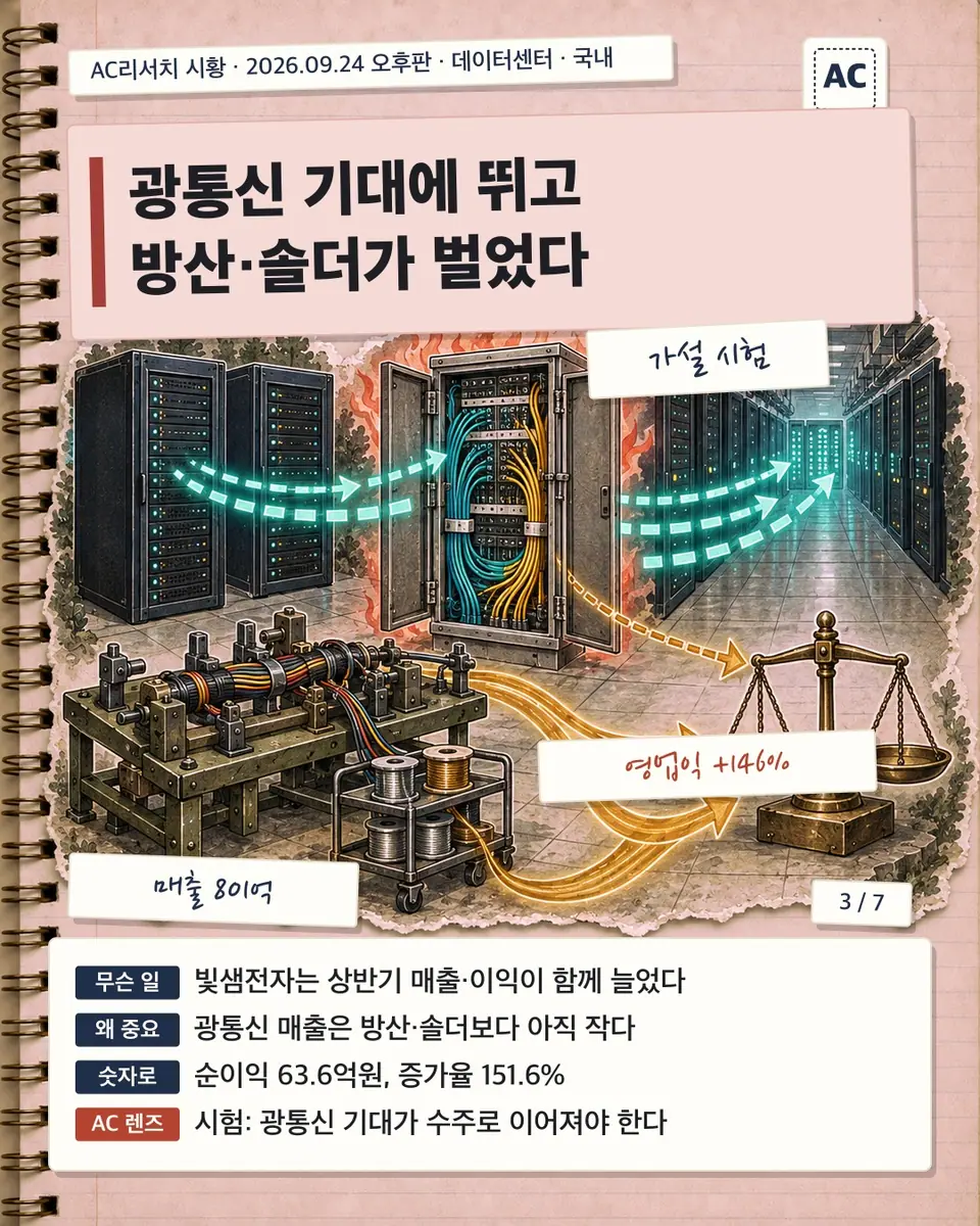 광통신 기대에 뛰고 방산·솔더가 벌었다
