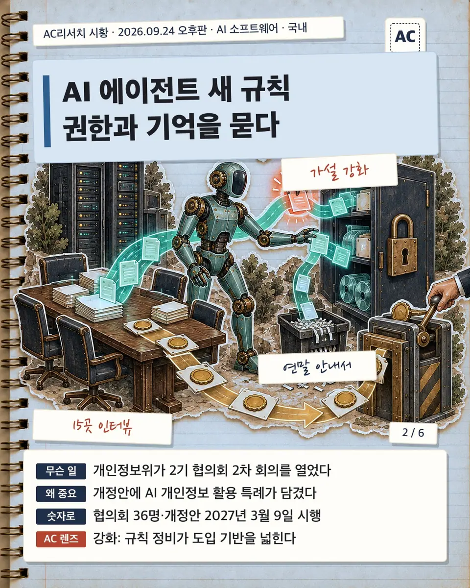 AI 에이전트 새 규칙 권한과 기억을 묻다