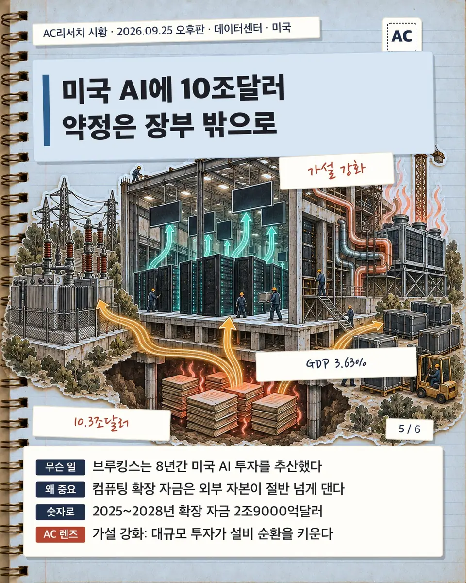 미국 AI에 10조달러 약정은 장부 밖으로