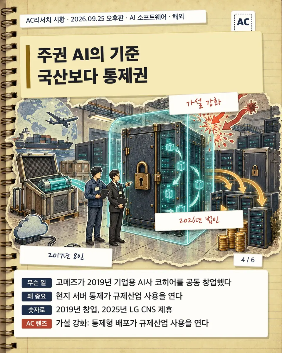 주권 AI의 기준 국산보다 통제권