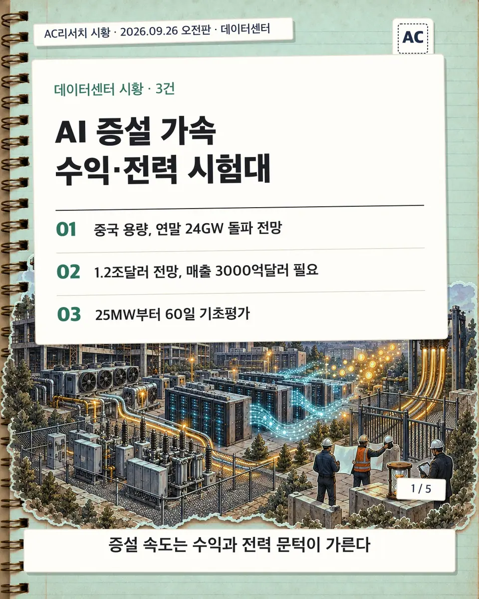 표지 · AI 증설 가속 수익·전력 시험대