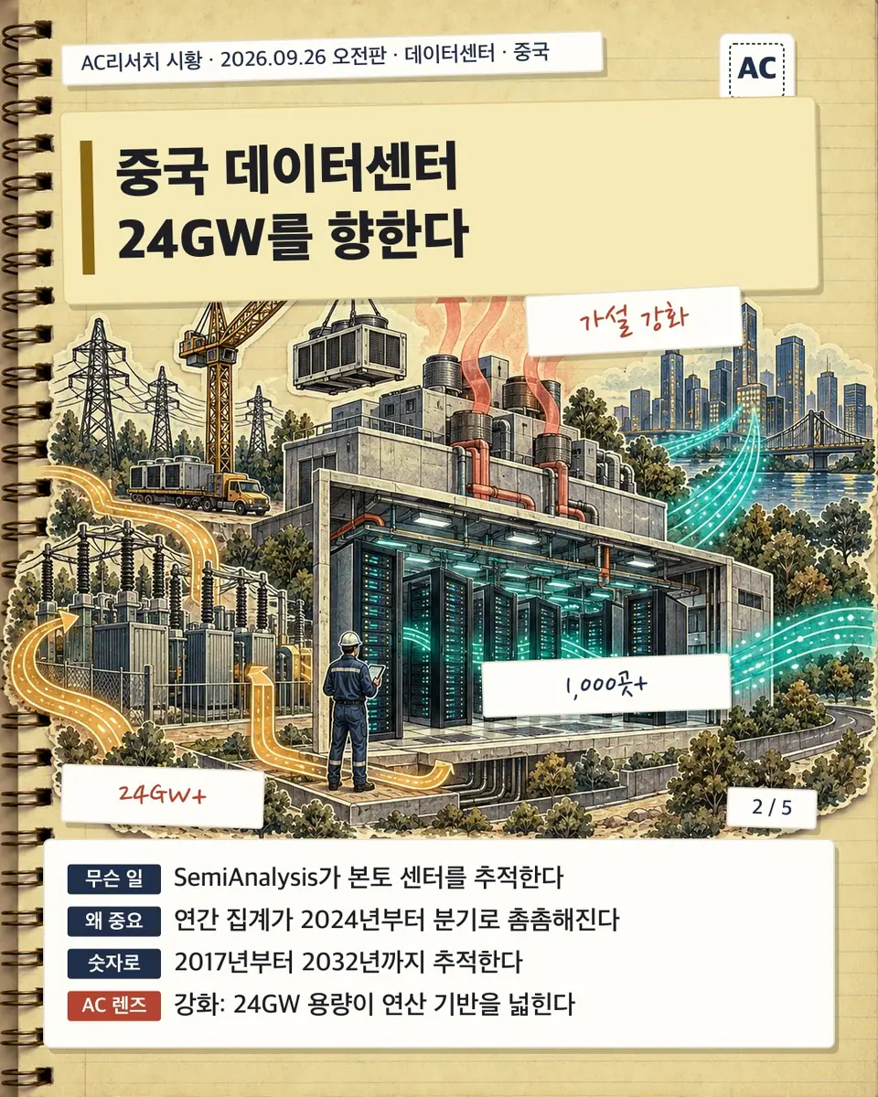 중국 데이터센터 24GW를 향한다