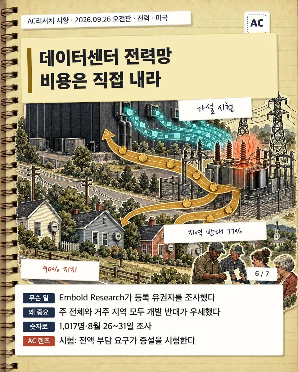데이터센터 전력망 비용은 직접 내라
