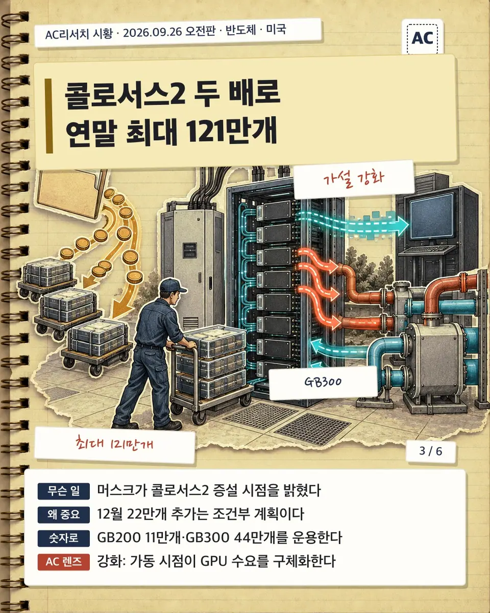 콜로서스2 두 배로 연말 최대 121만개