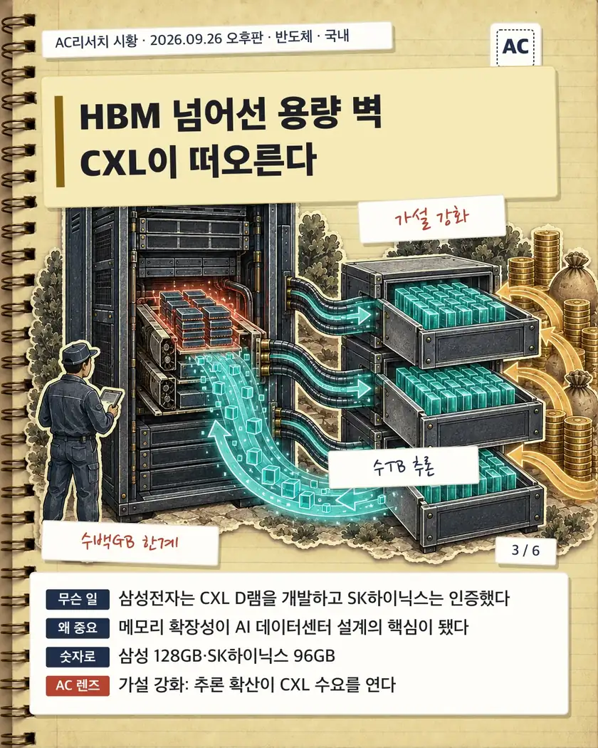 HBM 넘어선 용량 벽 CXL이 떠오른다
