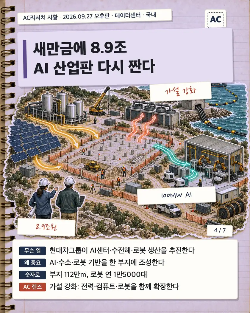새만금에 8.9조 AI 산업판 다시 짠다