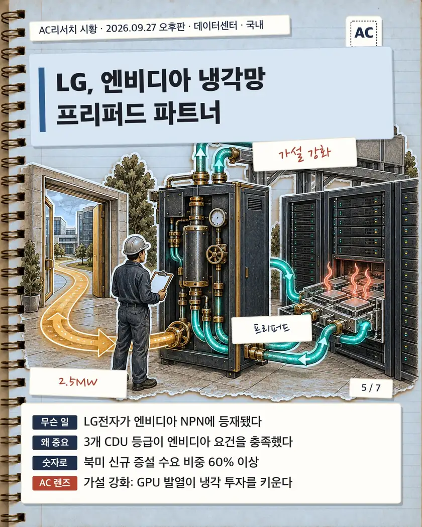 LG, 엔비디아 냉각망 프리퍼드 파트너