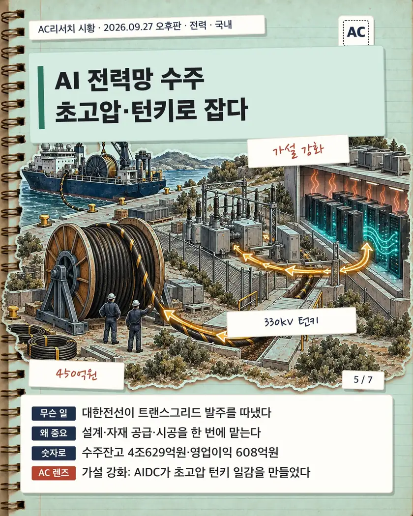 AI 전력망 수주 초고압·턴키로 잡다