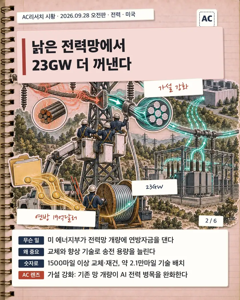 낡은 전력망에서 23GW 더 꺼낸다