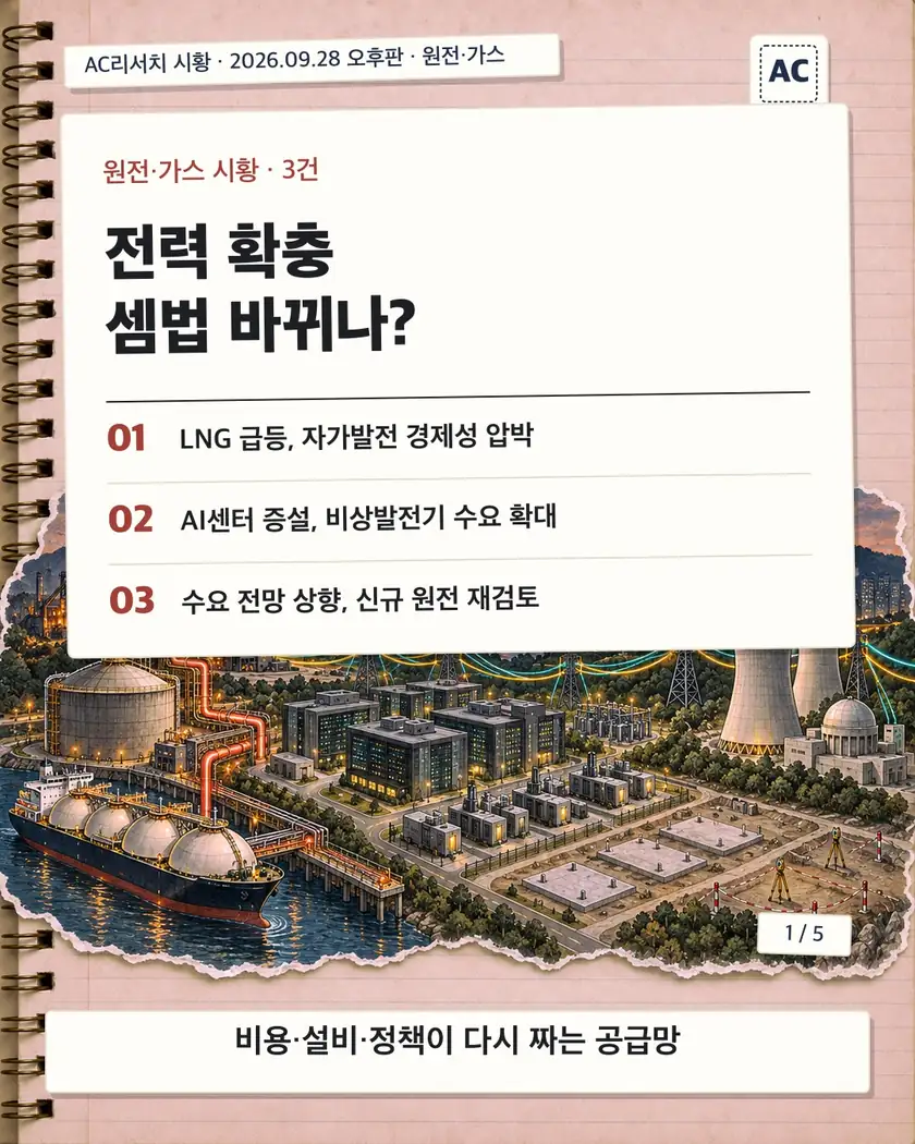 표지 · 전력 확충 셈법 바뀌나?