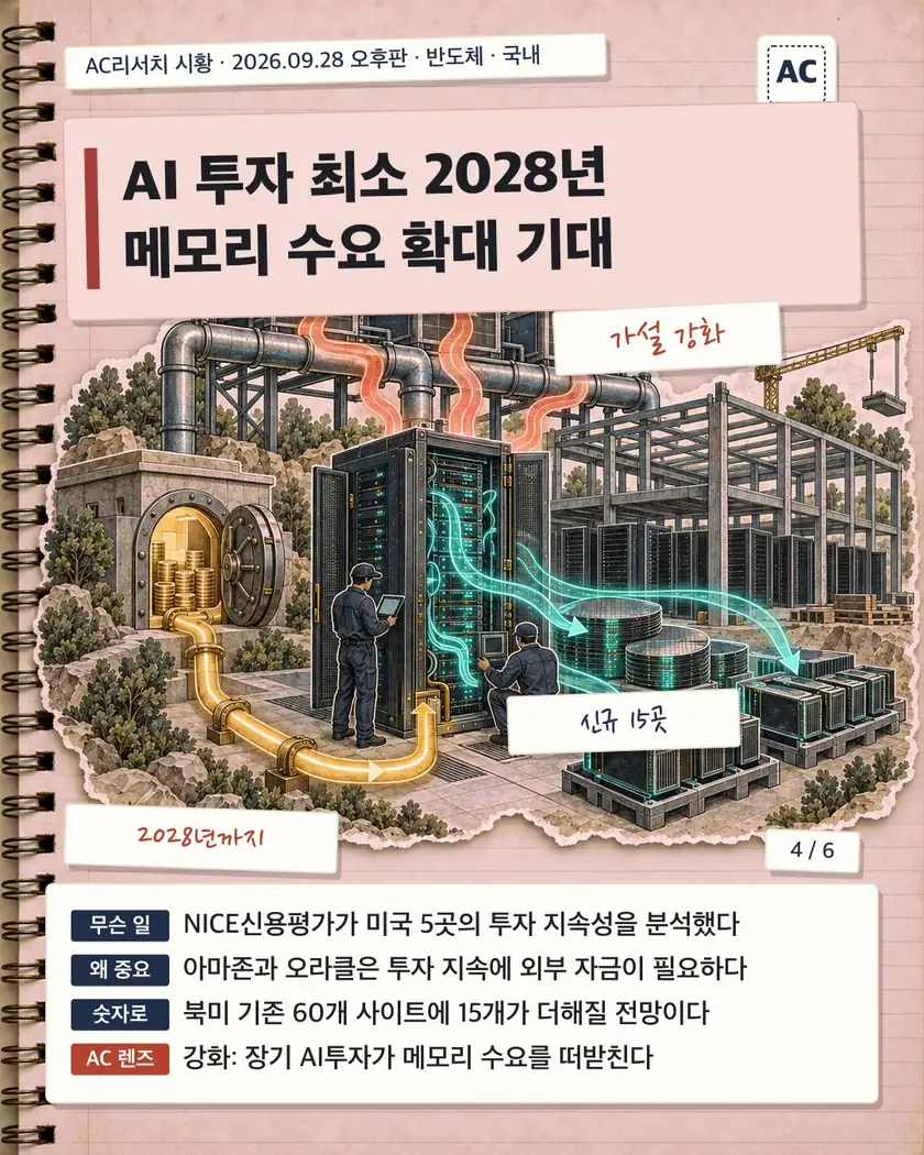 AI 투자 최소 2028년 메모리 수요 확대 기대