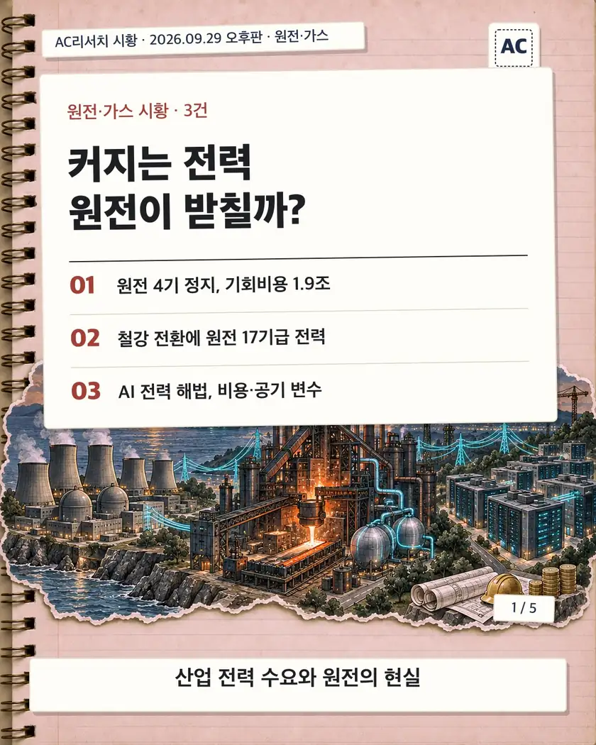 표지 · 커지는 전력 원전이 받칠까?