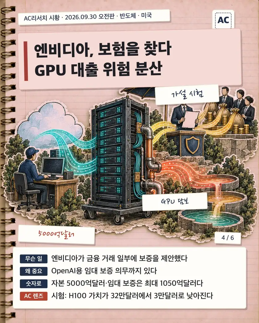 엔비디아, 보험을 찾다 GPU 대출 위험 분산
