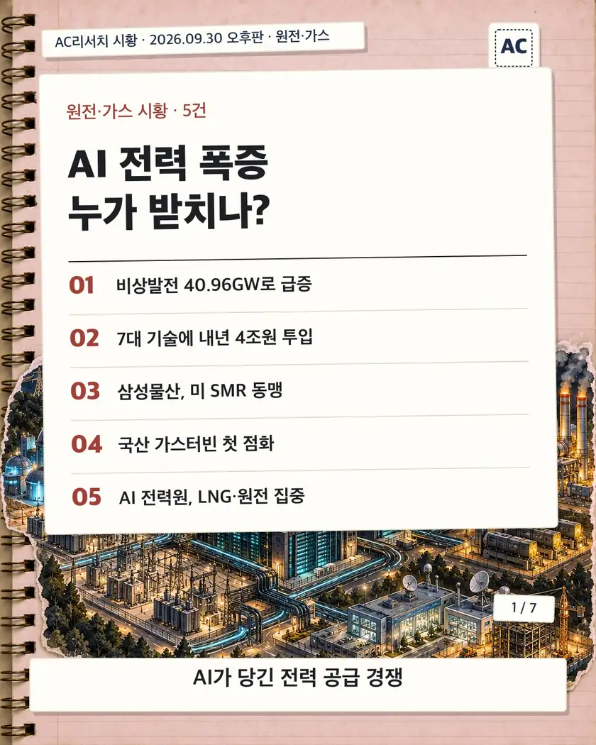 표지 · AI 전력 폭증 누가 받치나?