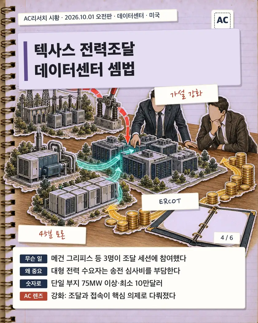 텍사스 전력조달 데이터센터 셈법