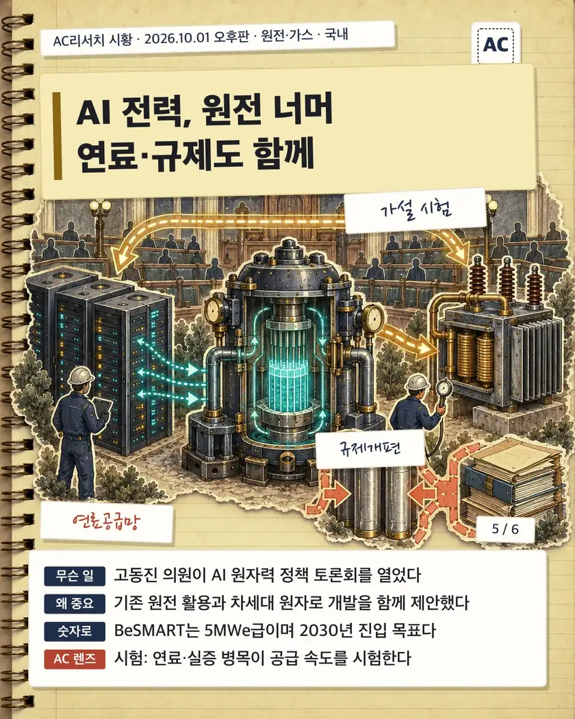 AI 전력, 원전 너머 연료·규제도 함께