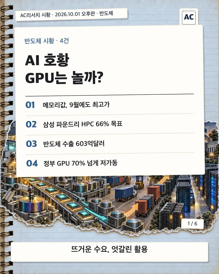 AI 호황 GPU는 놀까? 카드뉴스 표지