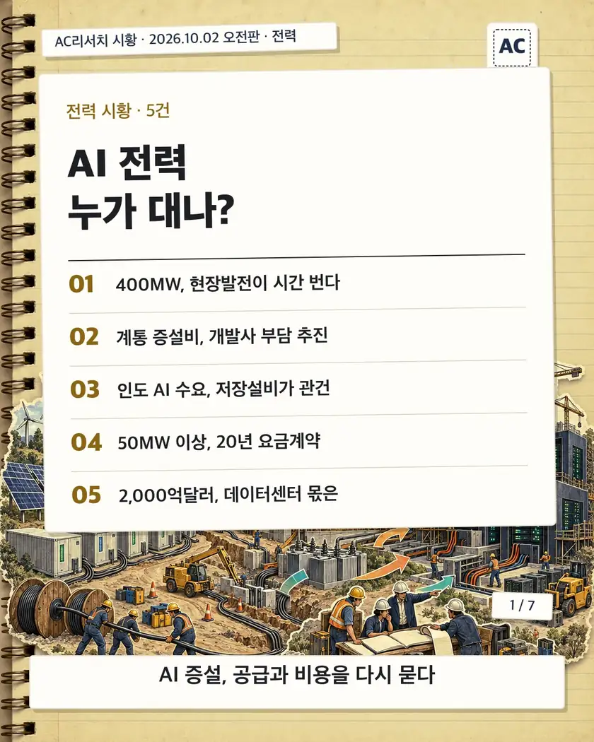 AI 전력 누가 대나? 카드뉴스 표지