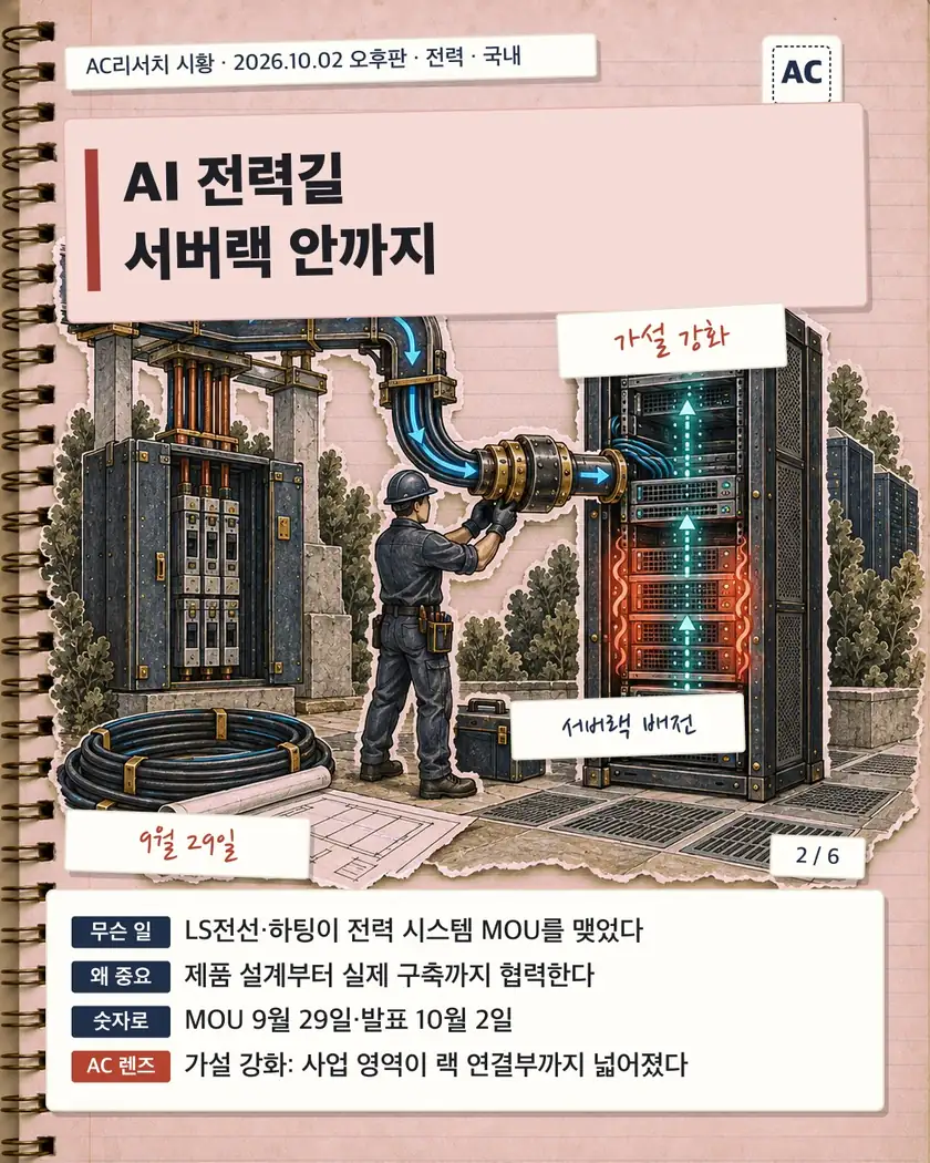 AI 전력길 서버랙 안까지