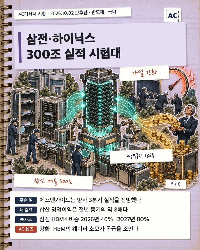 삼전·하이닉스 300조 실적 시험대