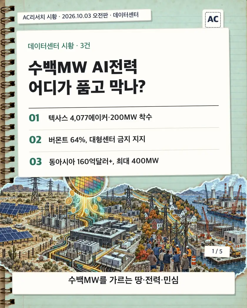 표지 · 수백MW AI전력 어디가 품고 막나?