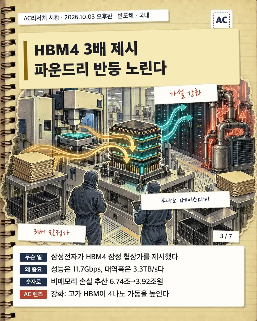 HBM4 3배 제시 파운드리 반등 노린다