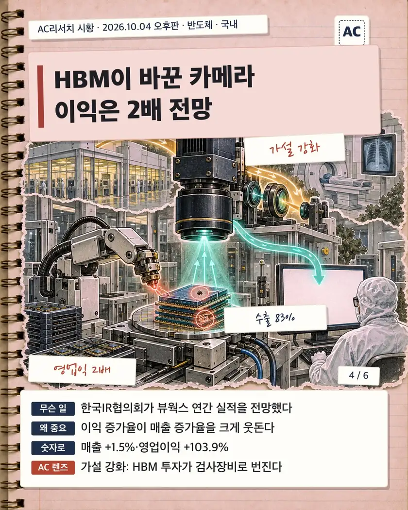 HBM이 바꾼 카메라 이익은 2배 전망