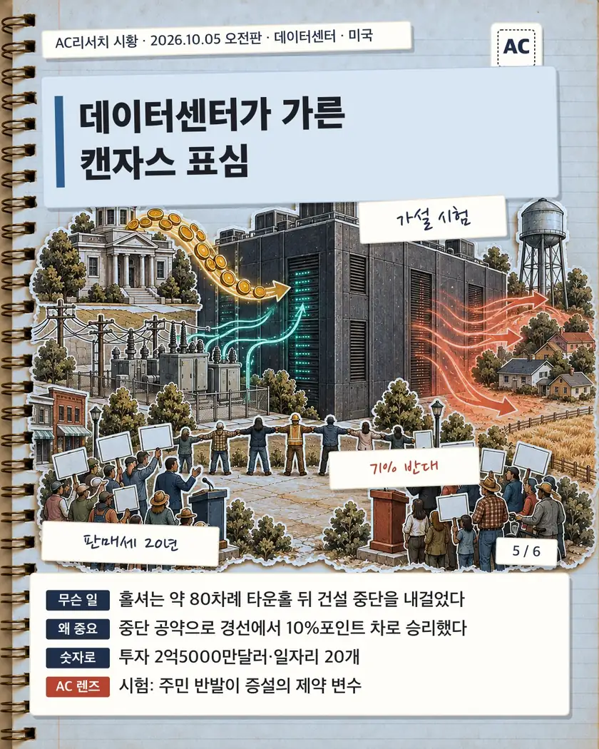 데이터센터가 가른 캔자스 표심