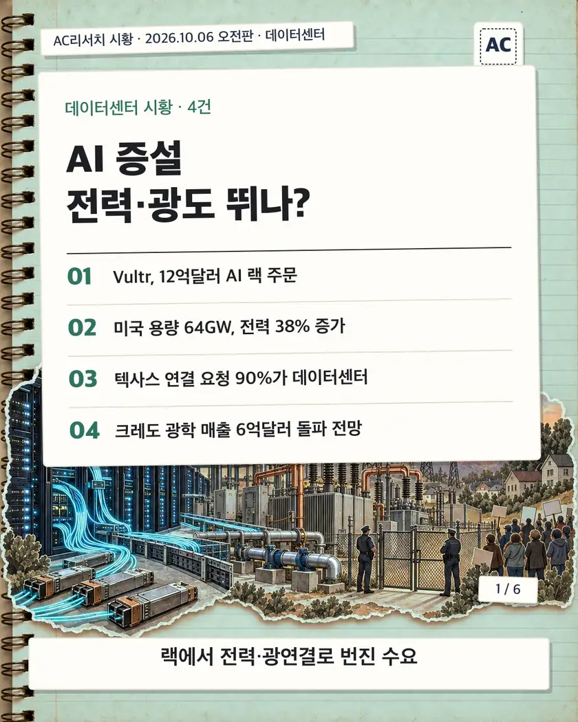 AI 증설 전력·광도 뛰나? 카드뉴스 표지